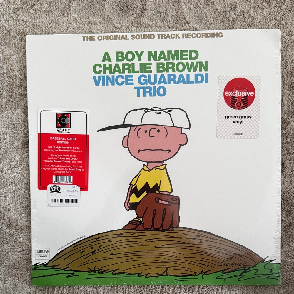 A Boy Named Charlie Brown Vince Guaraldi Trio Baseball Card Edition Green Vinyl